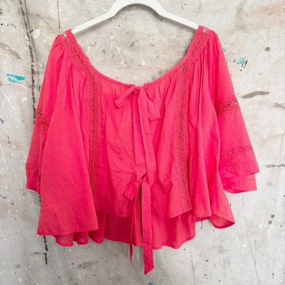 Free People Can’t Help Lovin’ You Top in Poppy Red - Picture 5 of 6